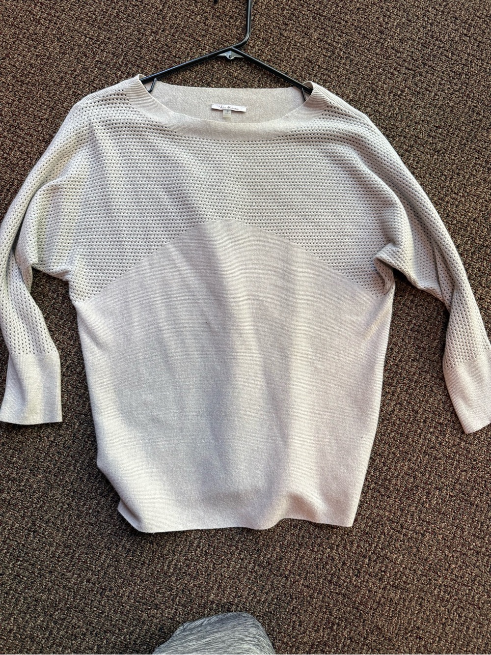 Light Gray Women's Scoop-Neck Knit Sweater - Modern Relaxed Fit